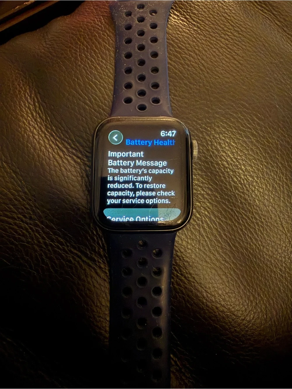 GPS Only Apple Watch Series 6 Nike 40MM Space Gray Aluminum M00X3LL/A